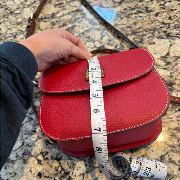 Dooney & Bourke Red Leather Crossbody Bag - Picture 4 of 7